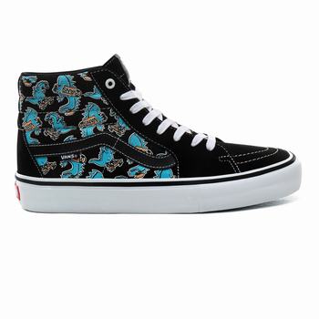 Férfi Vans Vanosaur Sk8-Hi Pro Magasszárú Cipő VA6174320 Fekete